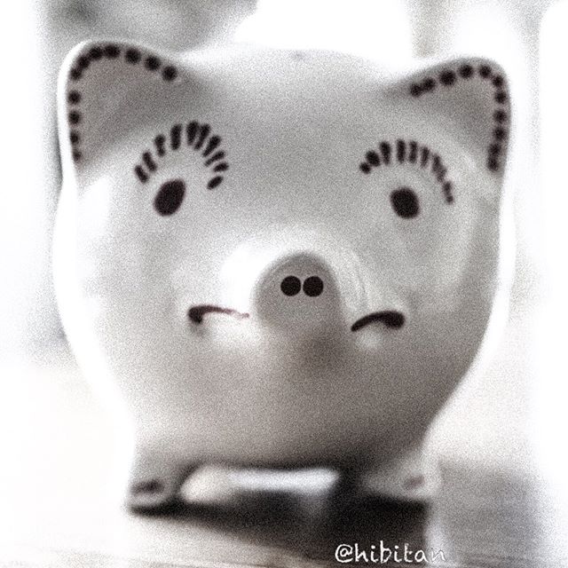 貯金箱って言ったら豚さん(o^^o)これはティファニーのだよ。